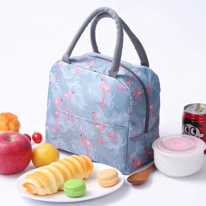 Fashion Pattern Cooler Lunch Bag Insulated Thermal Food Portable Lunch Box Functional Food Picnic Lunch Bags For Women Kids S4583481