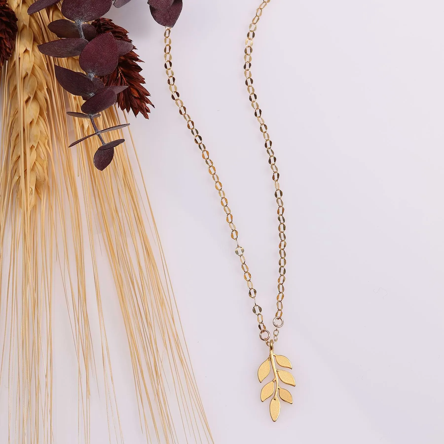 First Fall - Gold Leaf Necklace