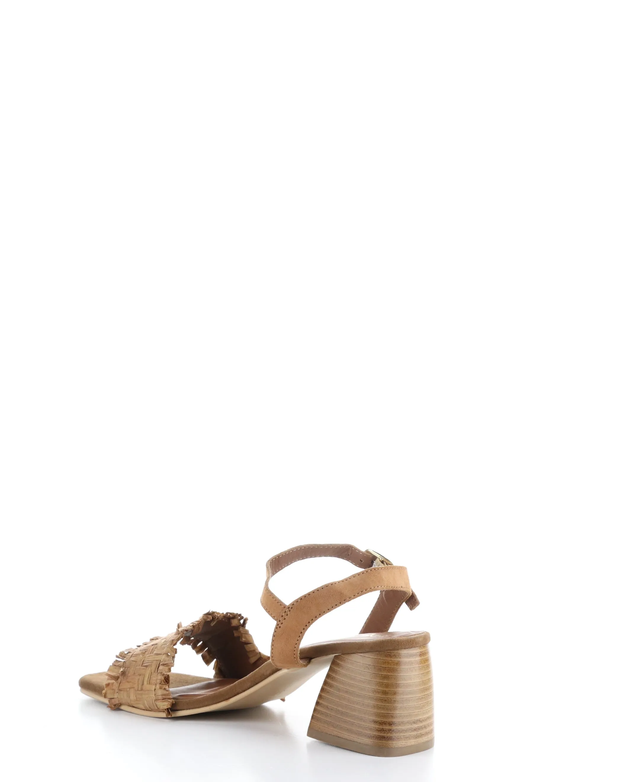 GERA TAN Round Toe Sandals