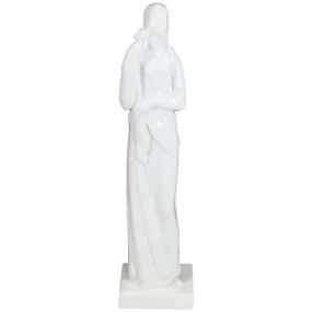 Geza De Vegh for Lamberton Art Deco Porcelain Woman with Olive Branch