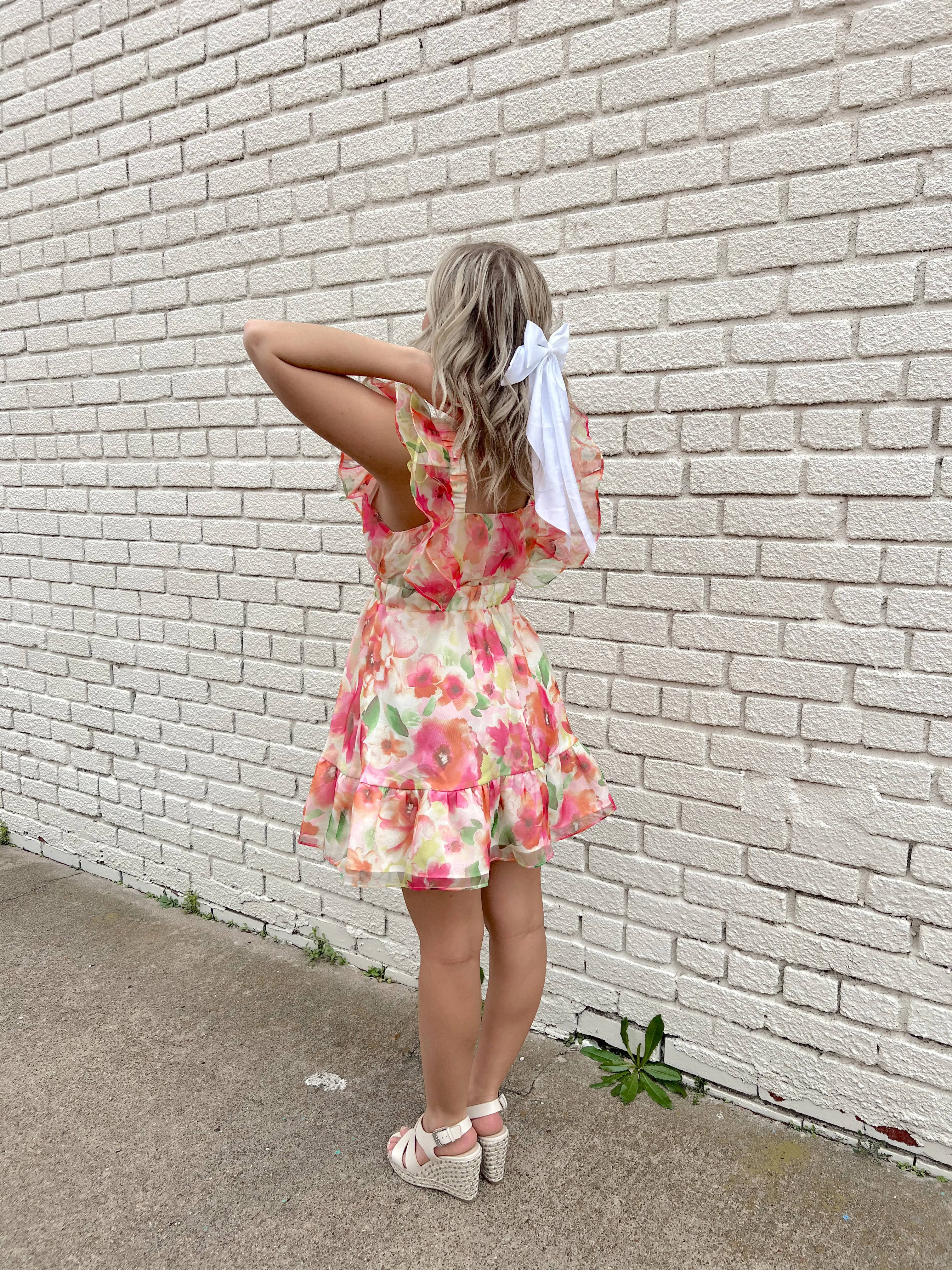 Happiness is Blooming Ruffle Dress