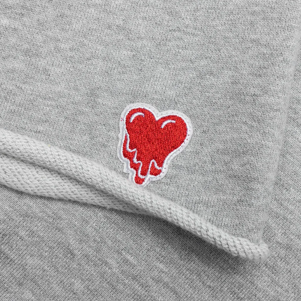 Heart Logo Sweatshort - Heather Grey