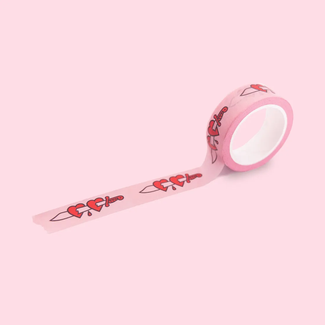 Hellcats USA Washi Style Paper Tape - Heart & Dagger