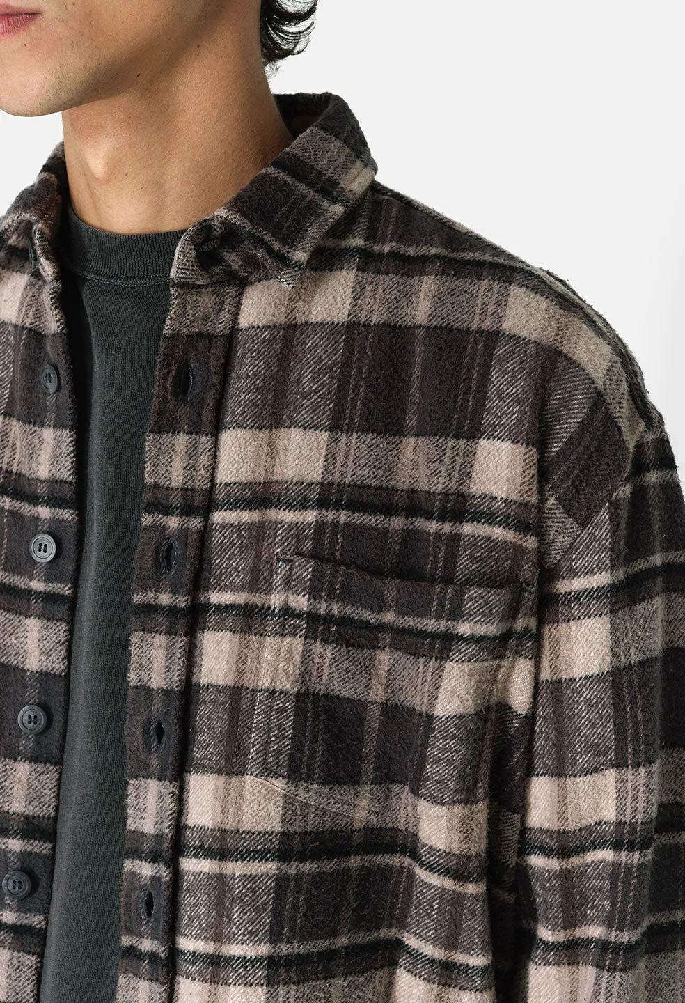 Hemi Oversized Shirt / Lagoon Check