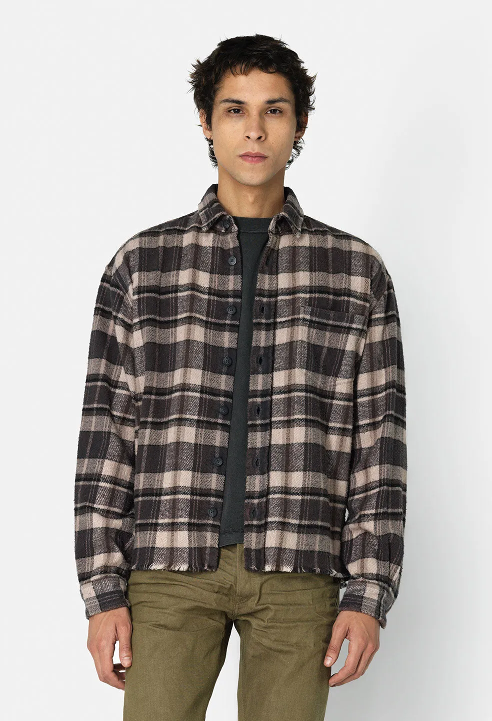 Hemi Oversized Shirt / Lagoon Check