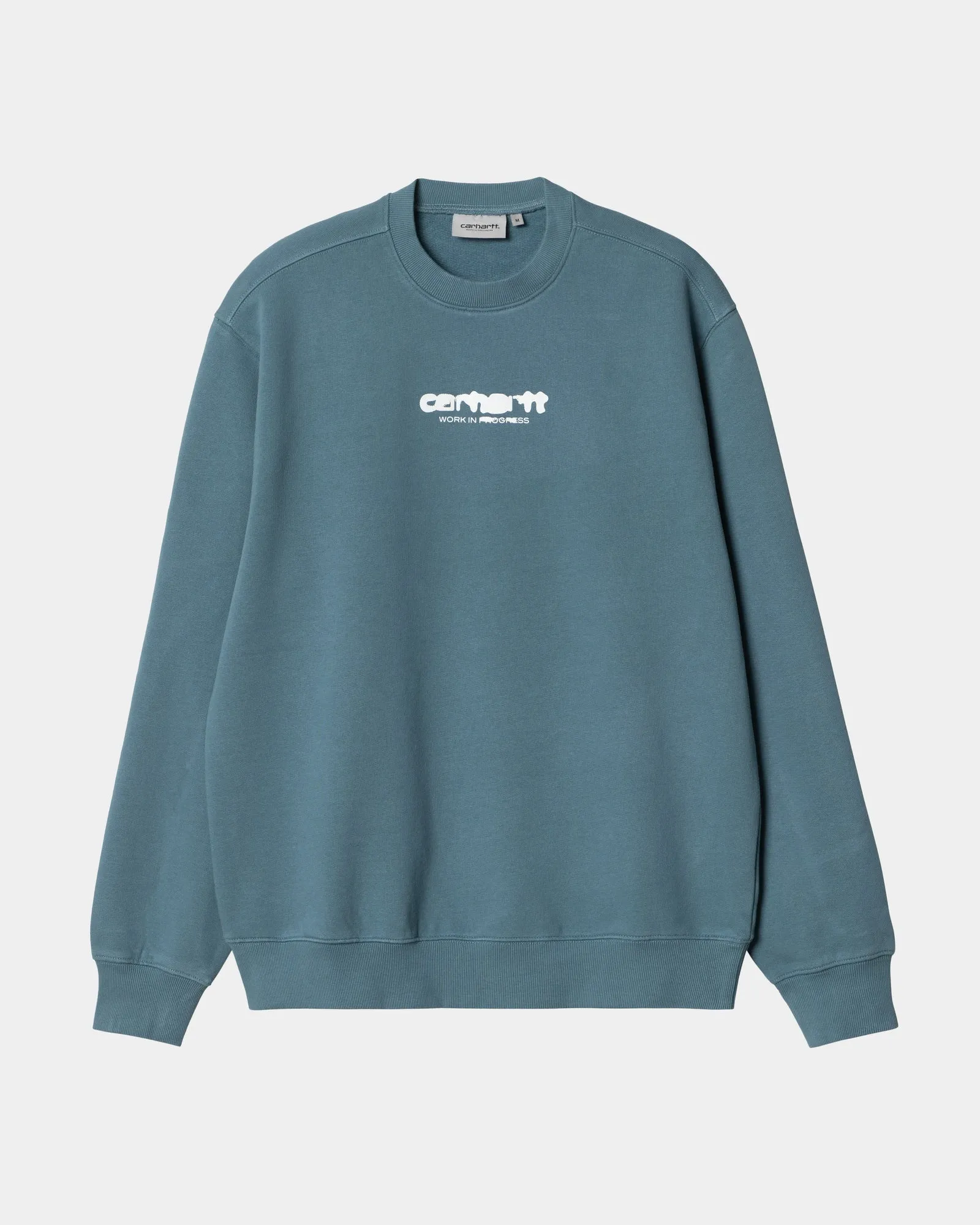 Ink Bleed Sweatshirt | Vancouver Blue / White (stone washed)