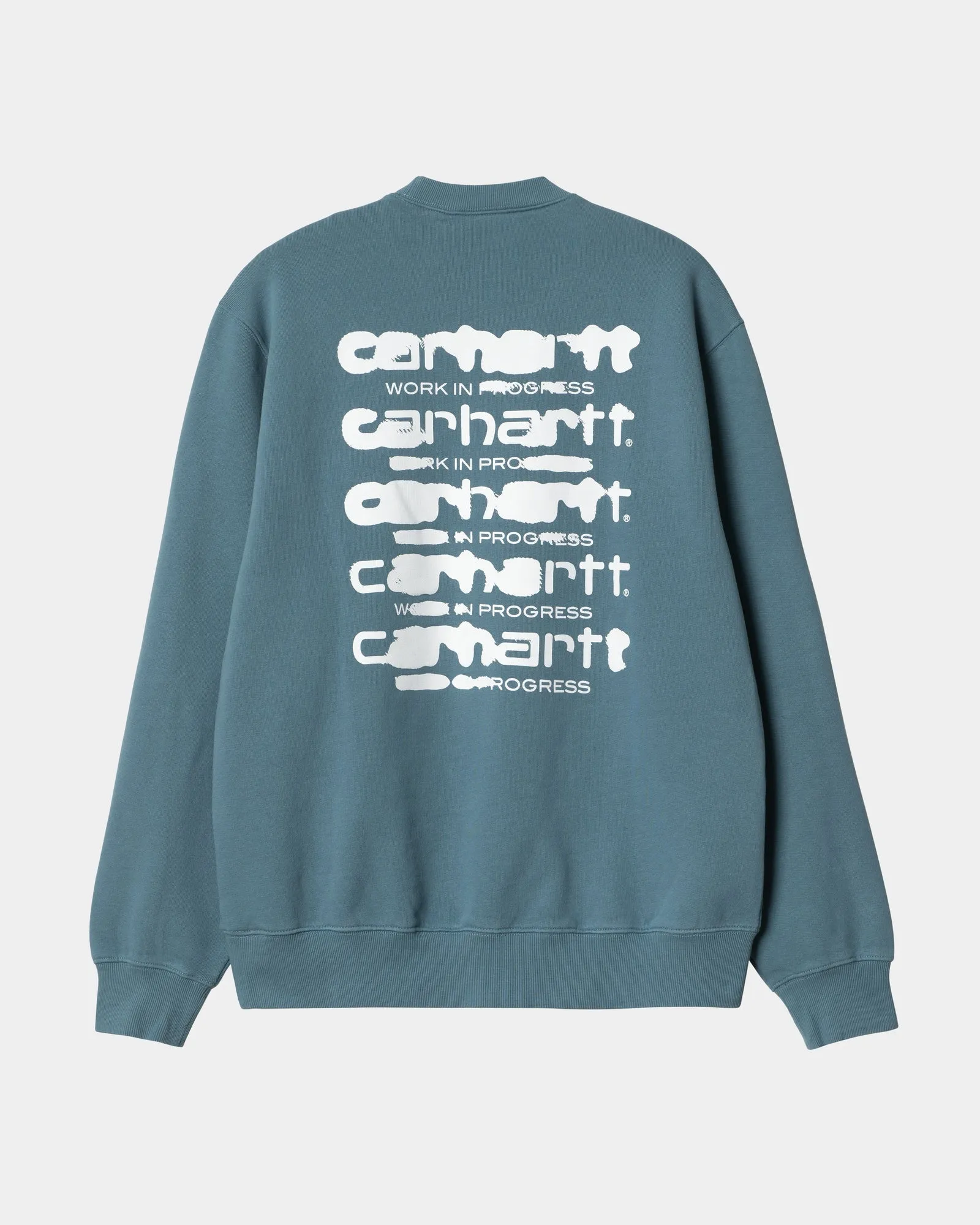 Ink Bleed Sweatshirt | Vancouver Blue / White (stone washed)