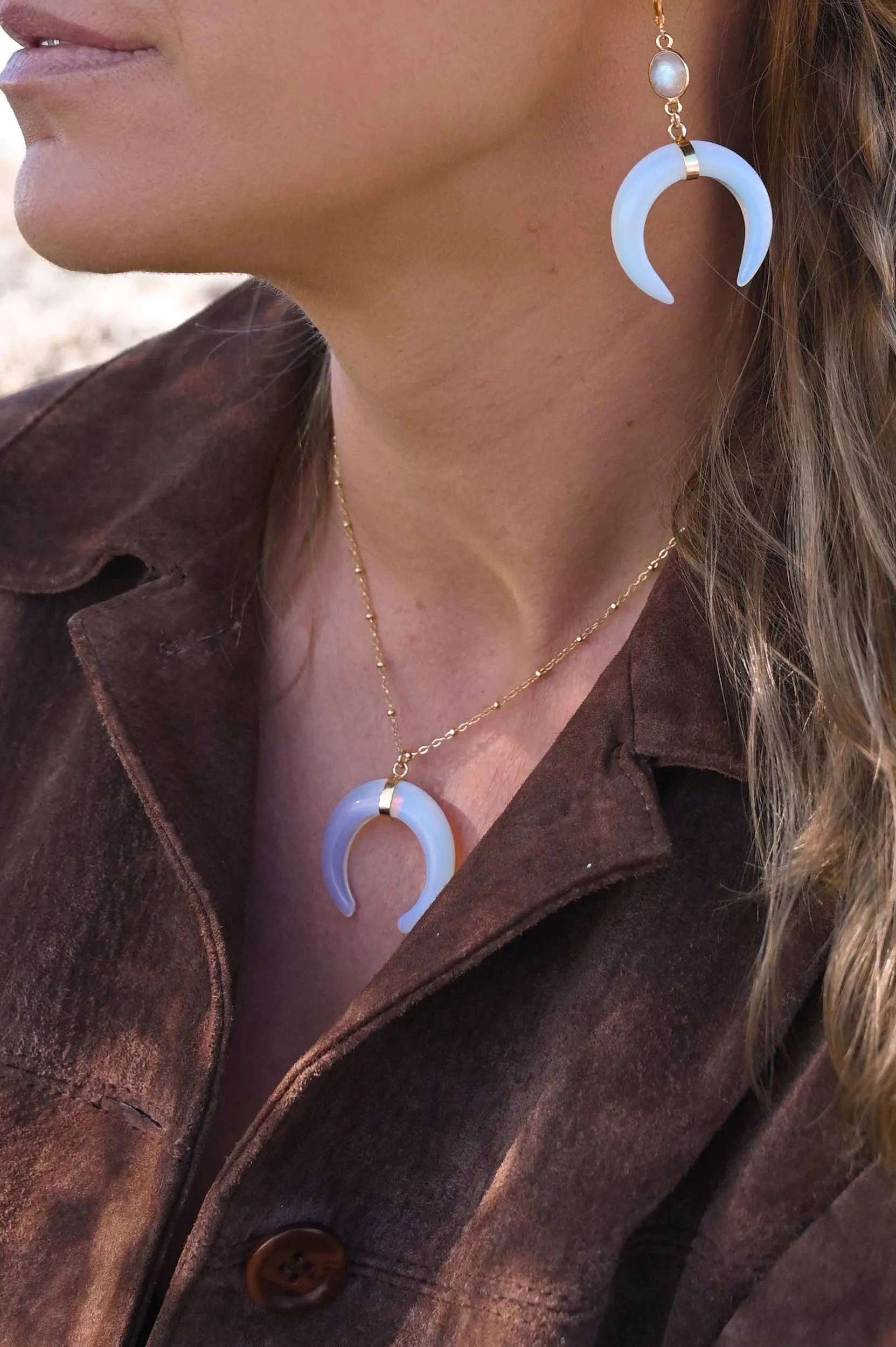 Inner Peace Opalite Earring & Necklace Set