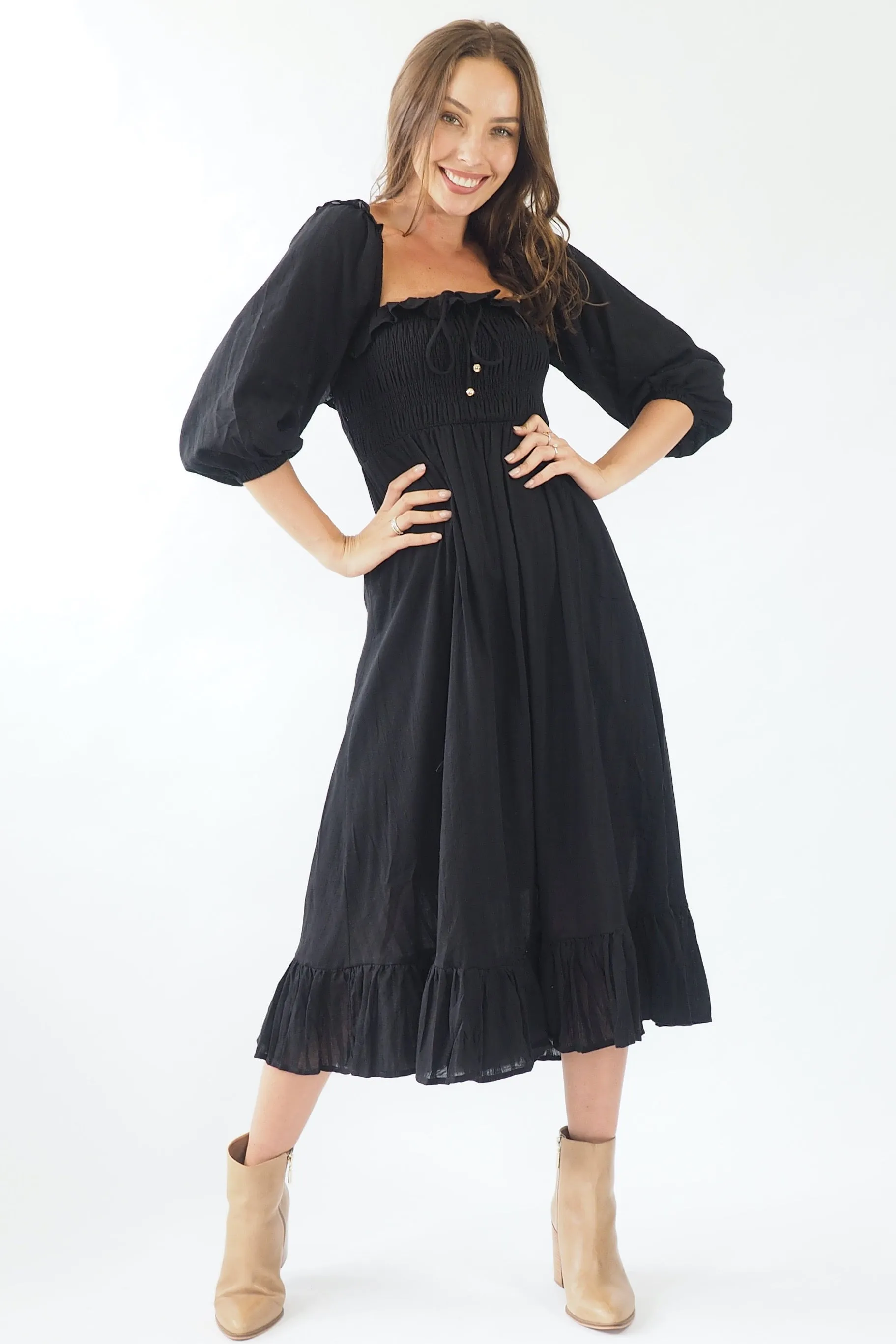 Jacinta Dress- Black