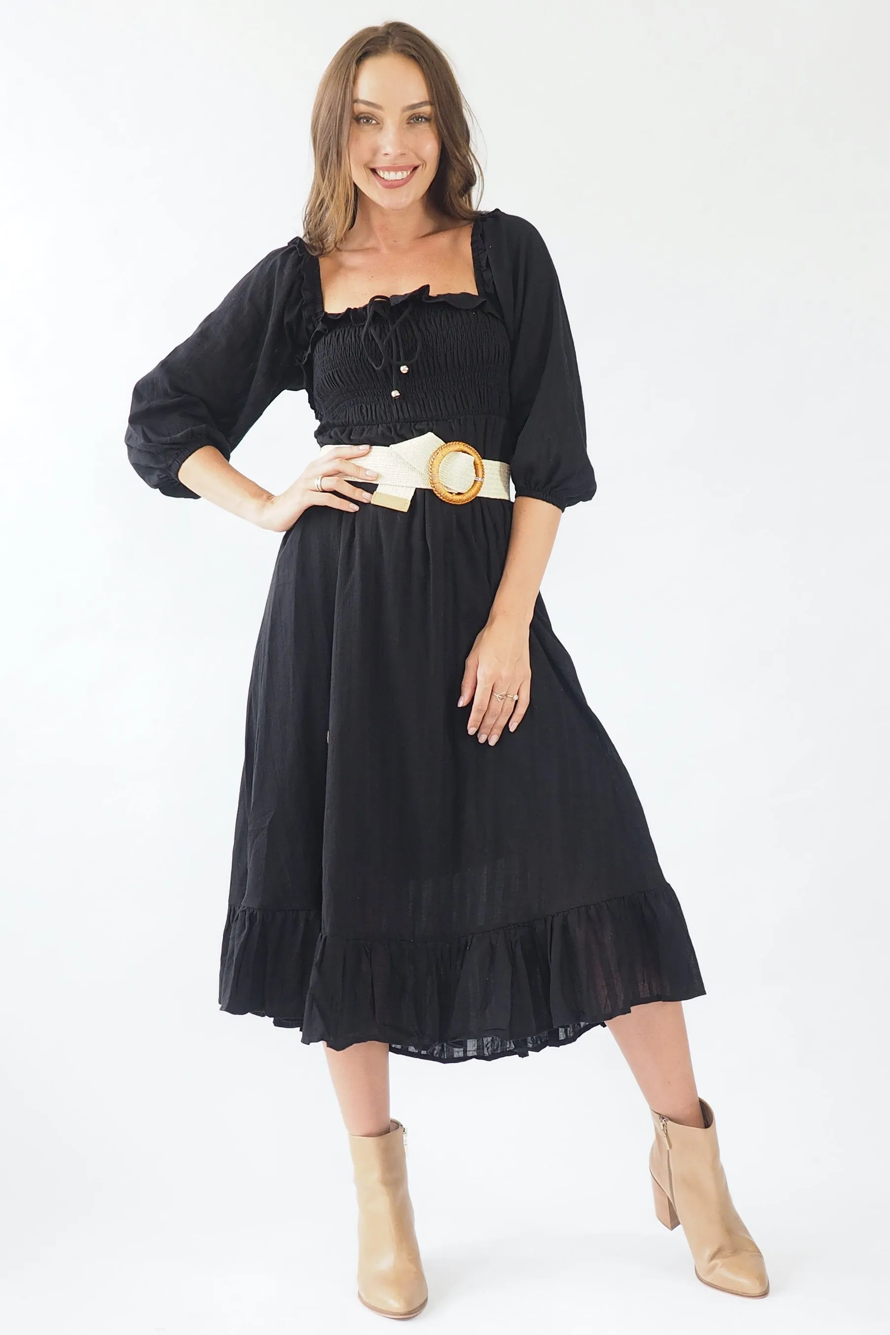 Jacinta Dress- Black