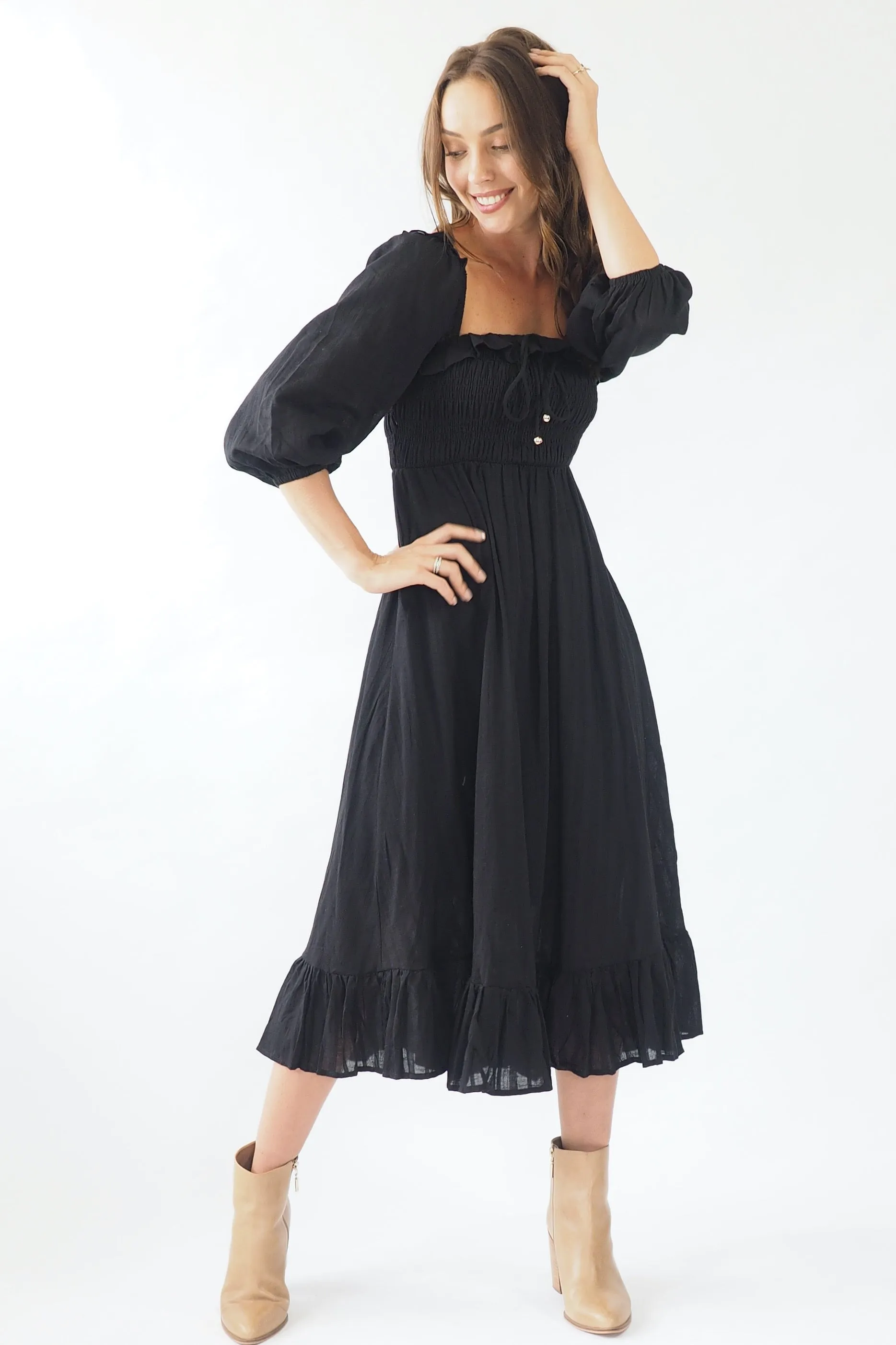 Jacinta Dress- Black