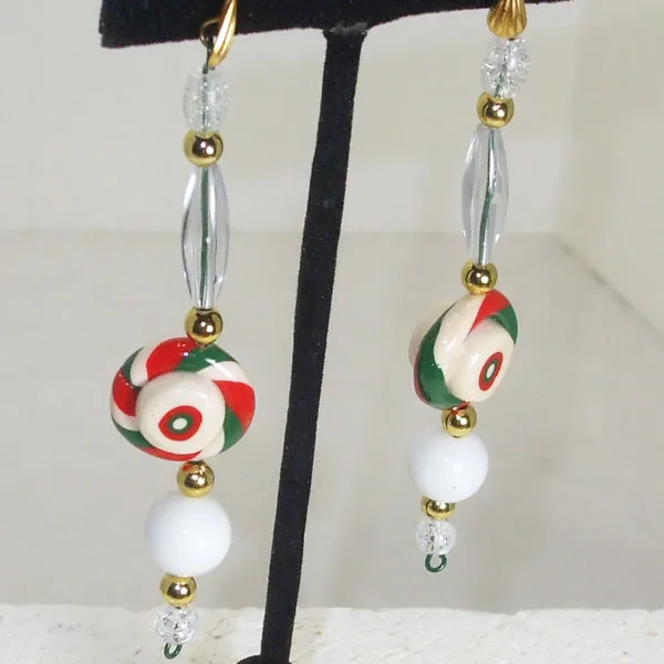 Jacintha Christmas Candy Dangle Earrings