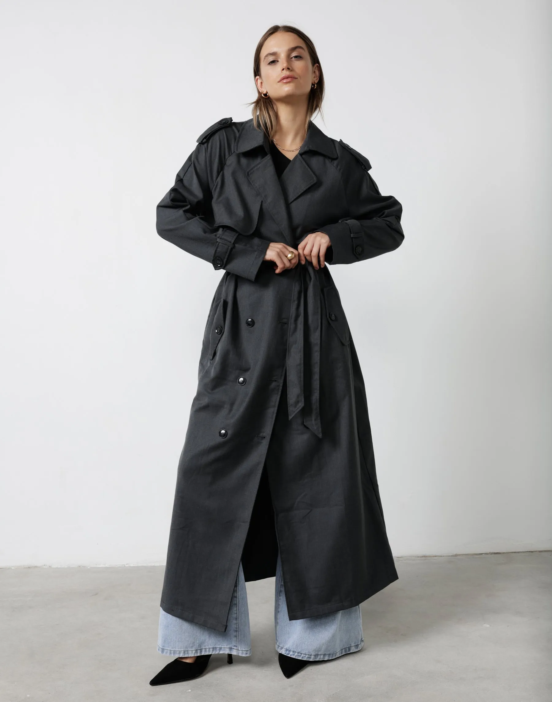 Jericho Trench Coat (Charcoal)