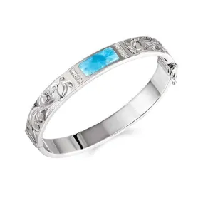 Larimar Honu Bar Bangle