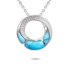 Larimar Kanaloa Infinity Pendant