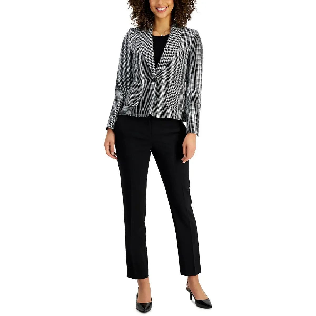 Le Suit Womens Petites Woven 2PC Pant Suit