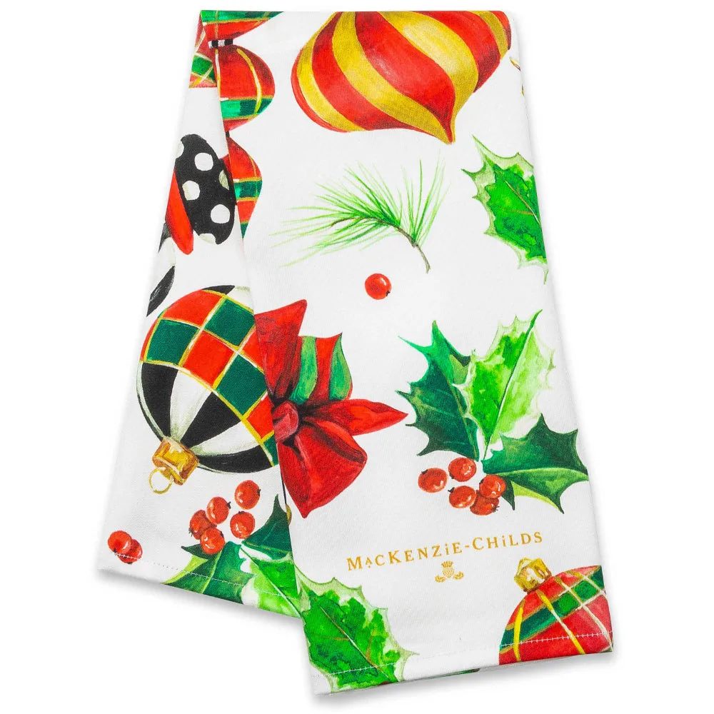 MacKenzie-Childs Deck The Halls Dish Towel