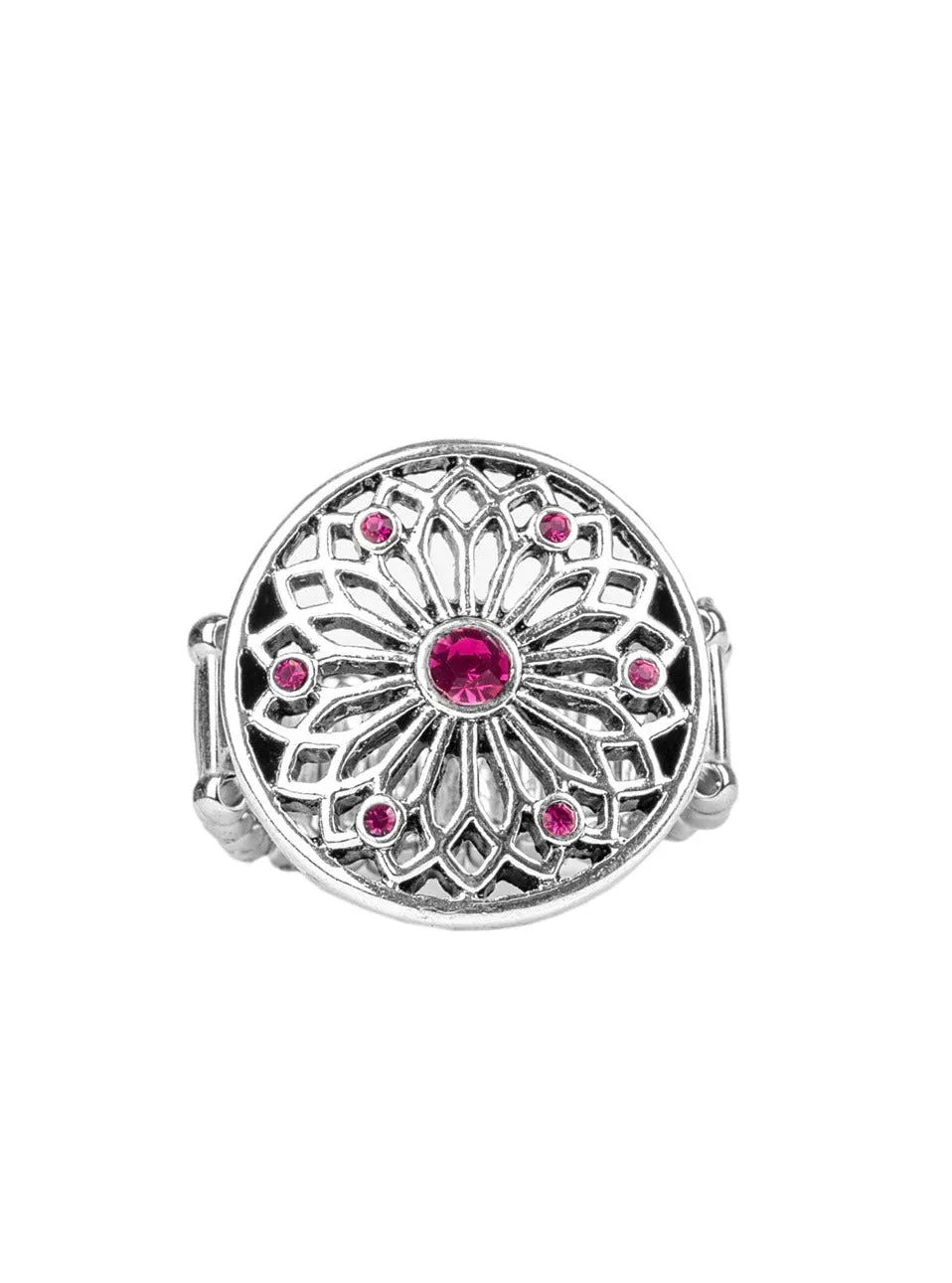 Mandala Magnificence Pink Ring