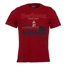 Men's Barbour | Fareland Crewneck T-Shirt | Crimson