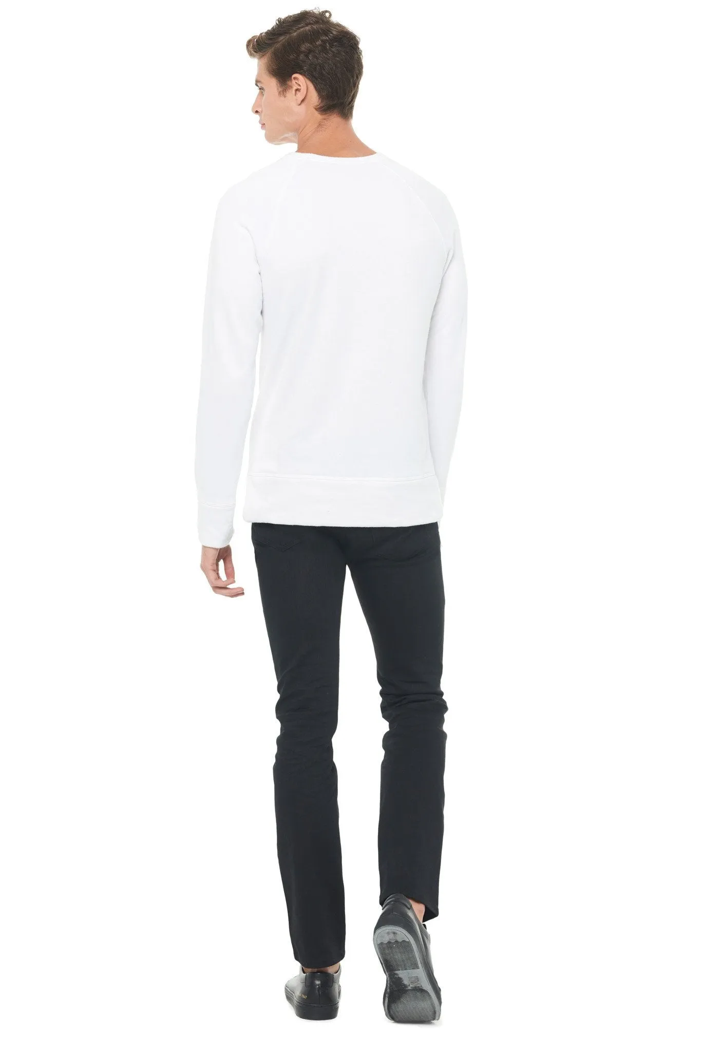 Men's French Terry Relaxed Fit Crew Neck Sweatshirt