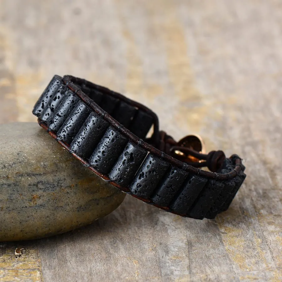 Men's Lava Stone Bracelet