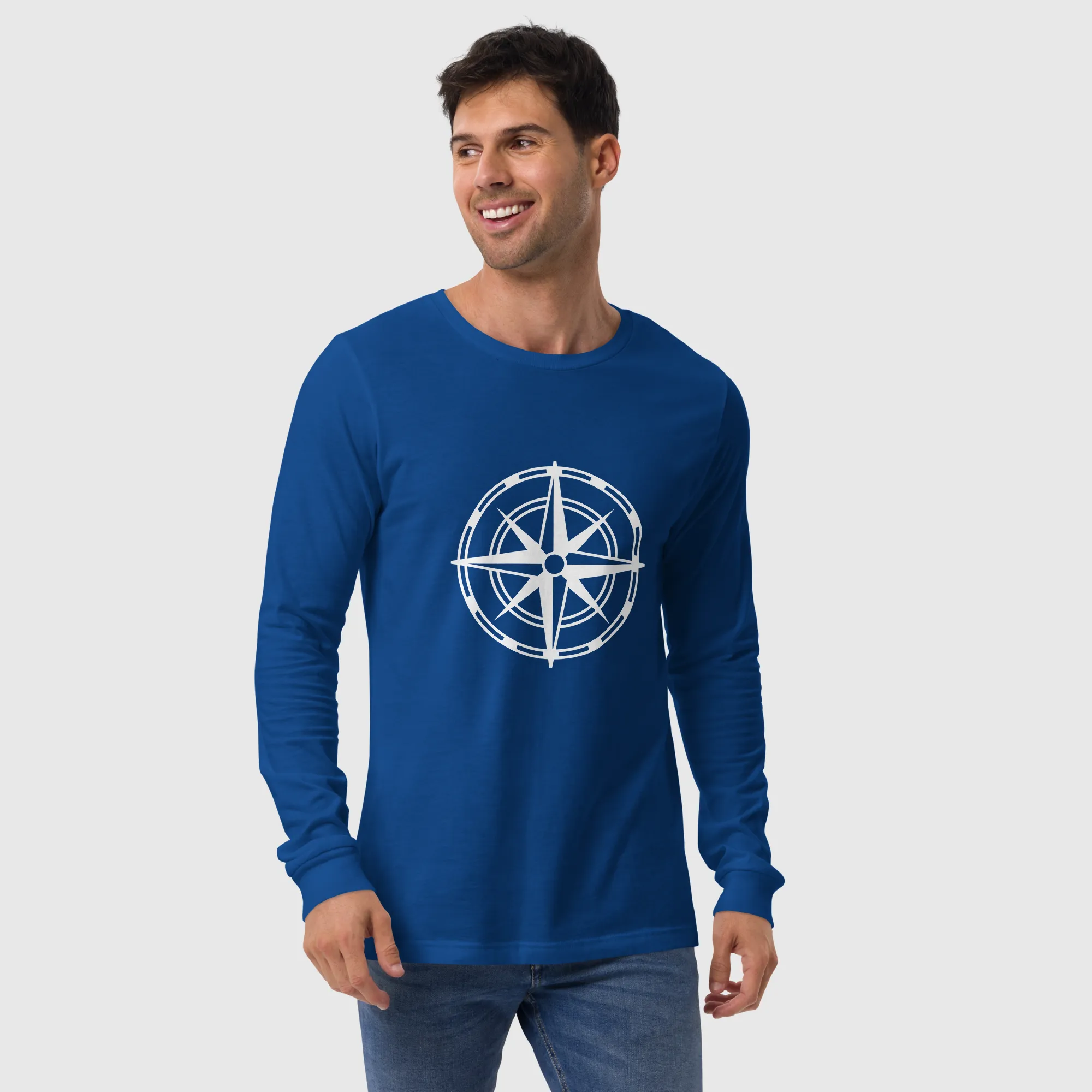 Men's Long Sleeve Tee - Compass