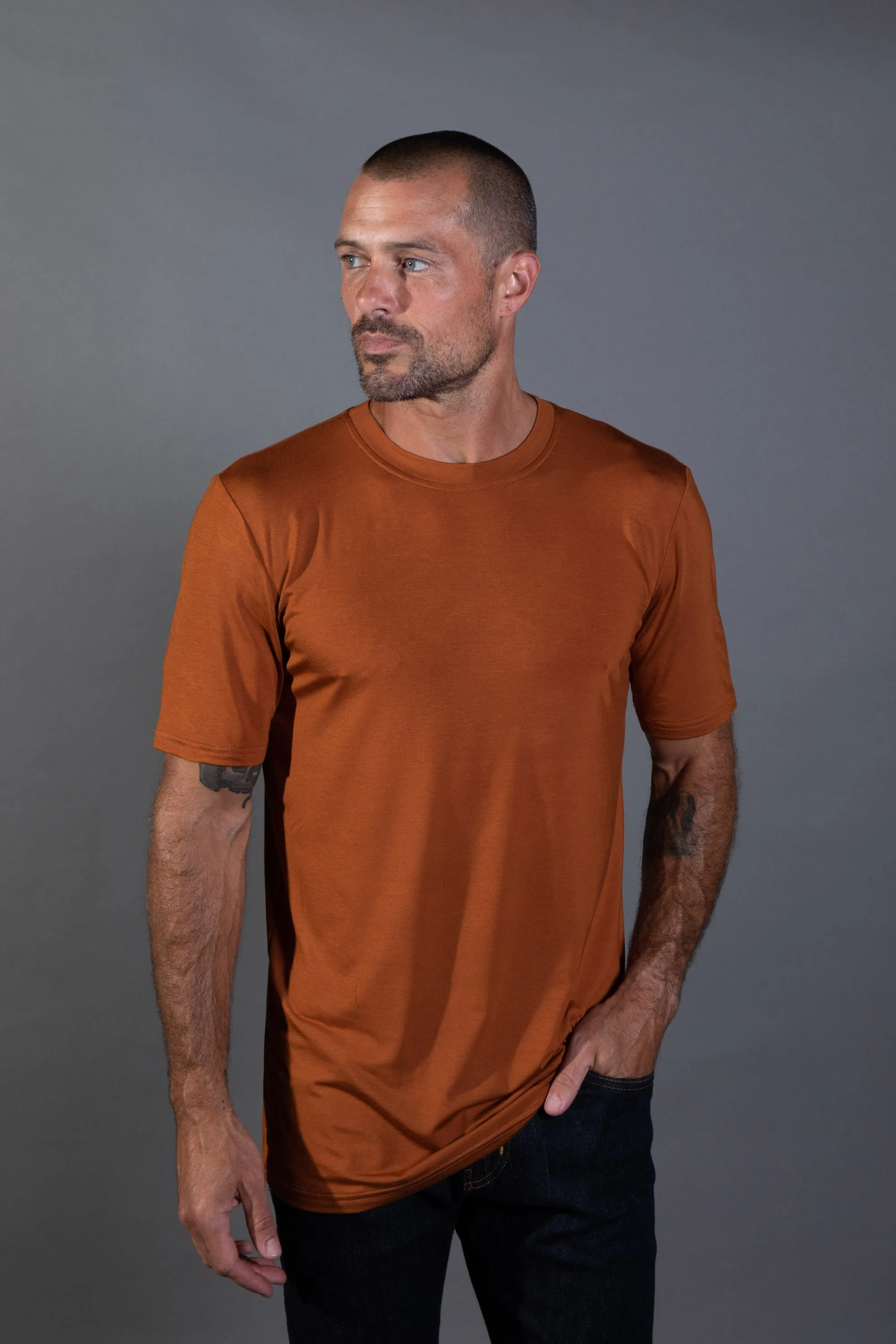 Men's Modal Oversized Crew Tee