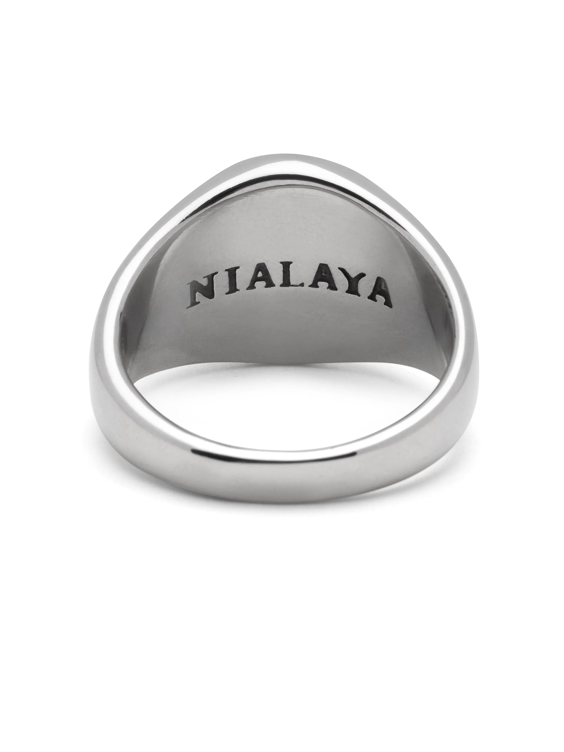 Men's Stainless Steel Crest Ring