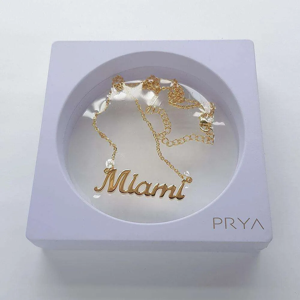 Miami Custom Name Necklace