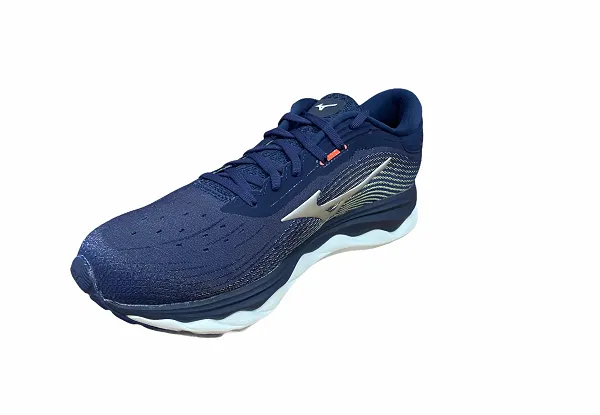 Mizuno men's running shoe Wave Sky 5 J1GC210208 blue-silver-red