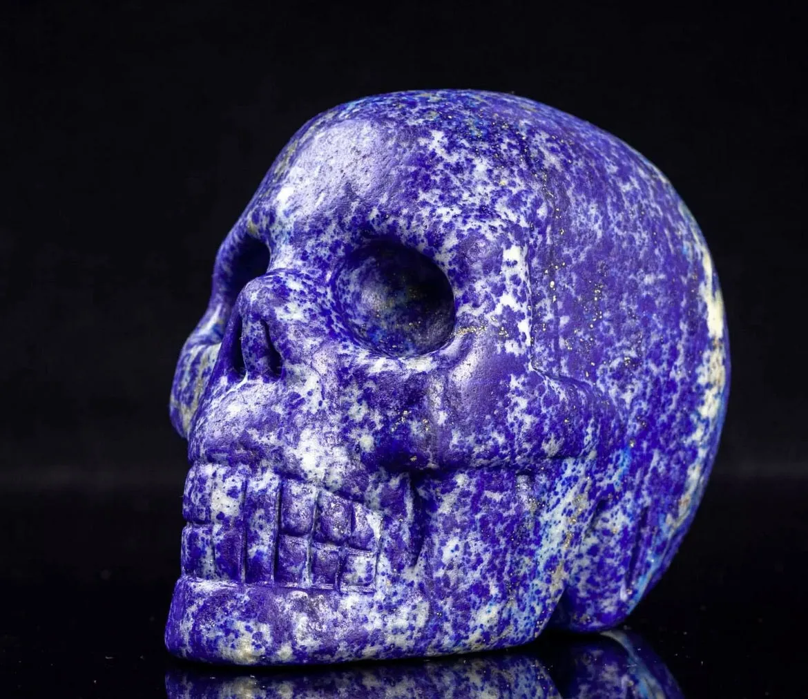 Natural Lapis Lazuli Skull