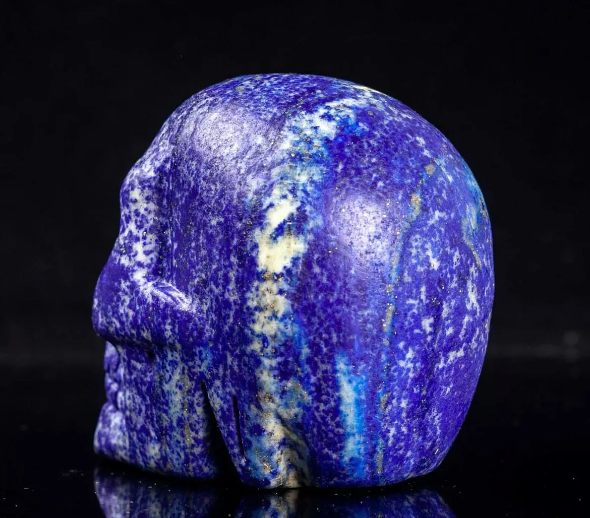 Natural Lapis Lazuli Skull