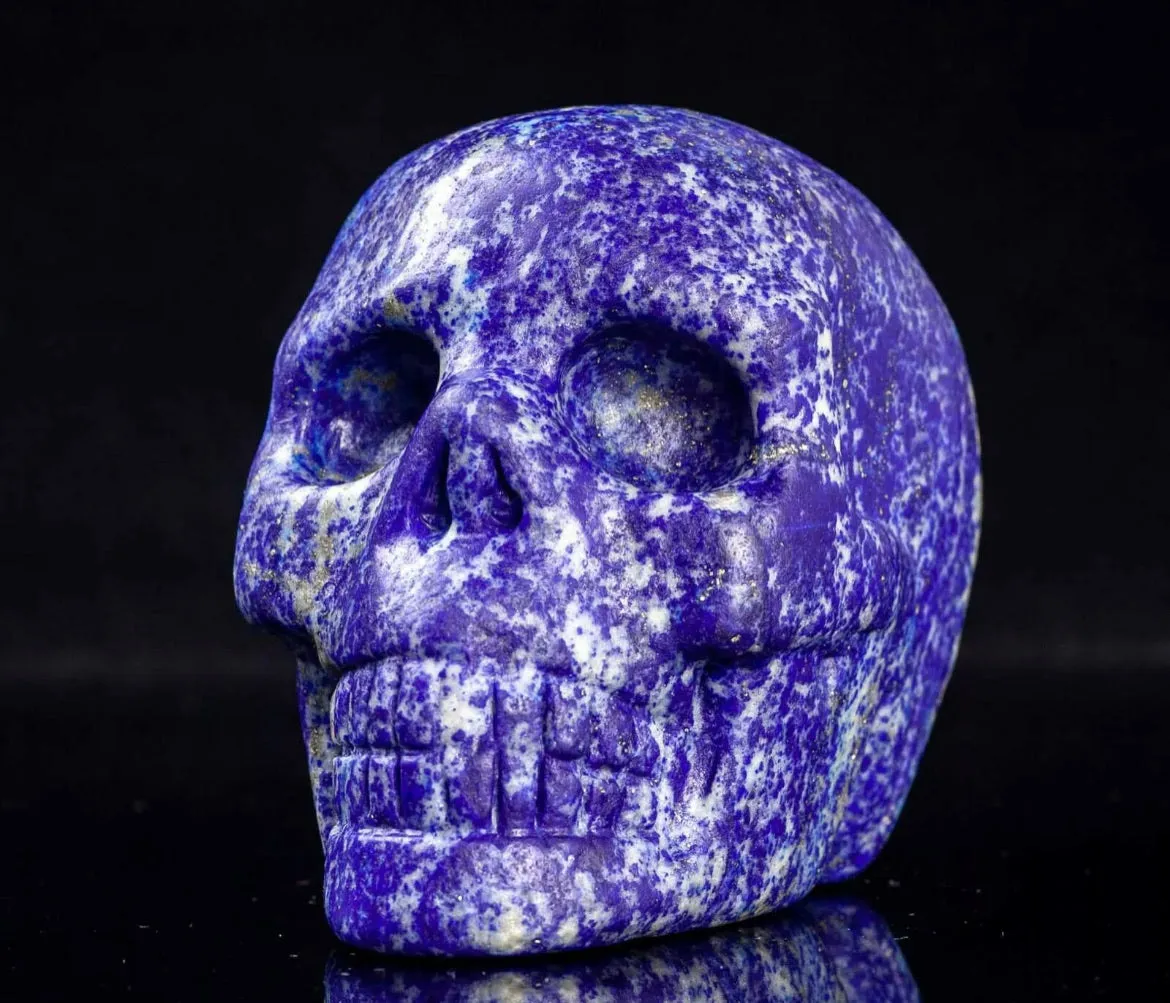 Natural Lapis Lazuli Skull