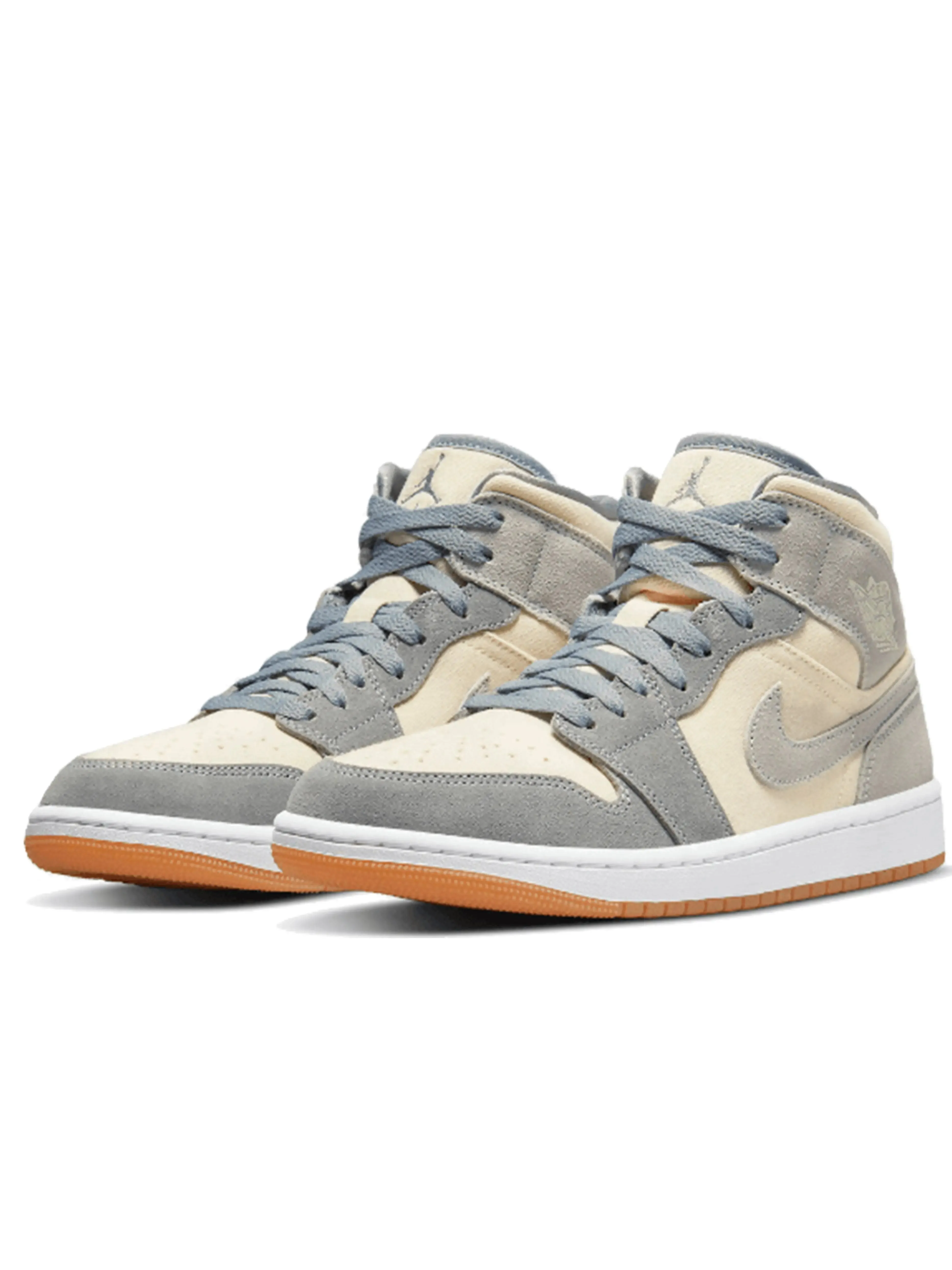 Nike Air Jordan 1 Mid SE Coconut Milk Particle Grey (GS)