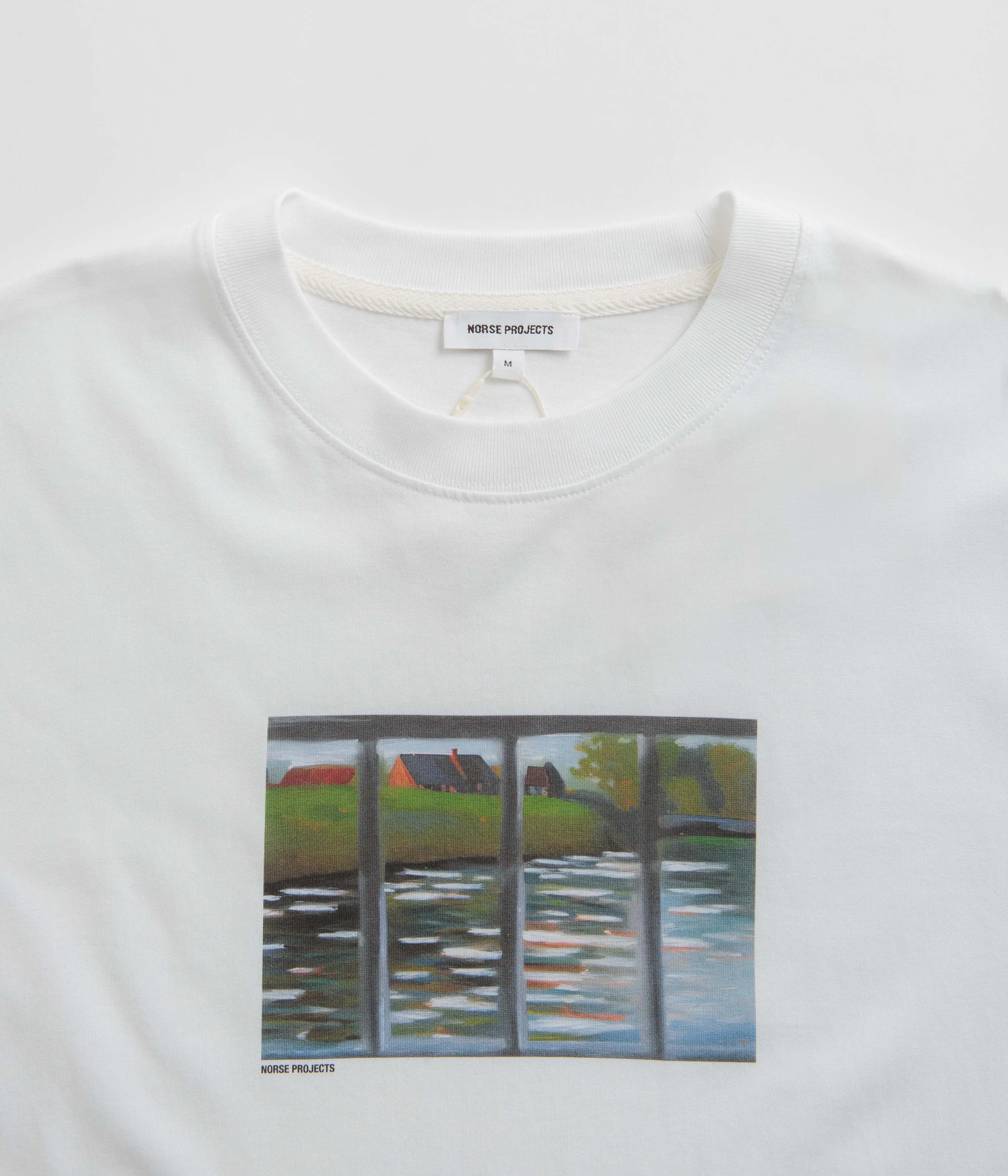 Norse Projects Johannes Organic Canal Print T-Shirt - White