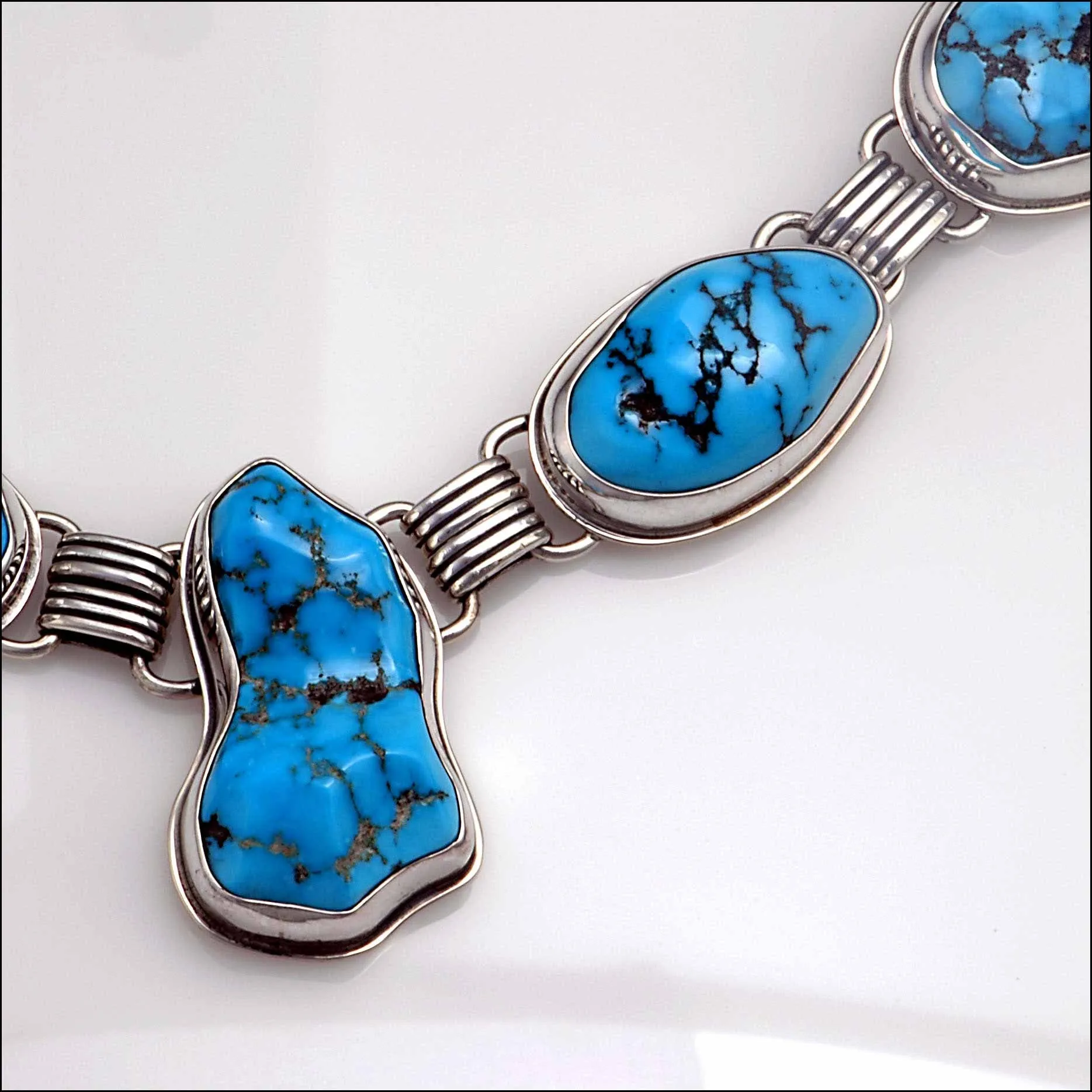 One of a Kind Natural Kingman Turquoise Handmade Necklace