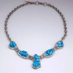 One of a Kind Natural Kingman Turquoise Handmade Necklace