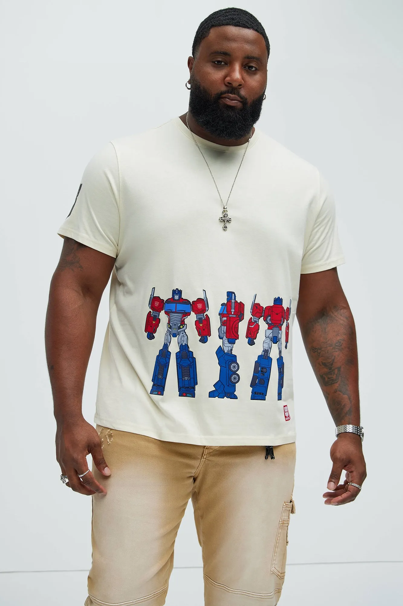 Optimus Prime Transformer Short Sleeve Tee - Off White