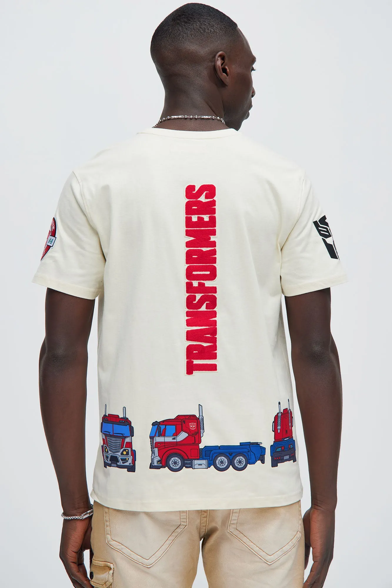 Optimus Prime Transformer Short Sleeve Tee - Off White