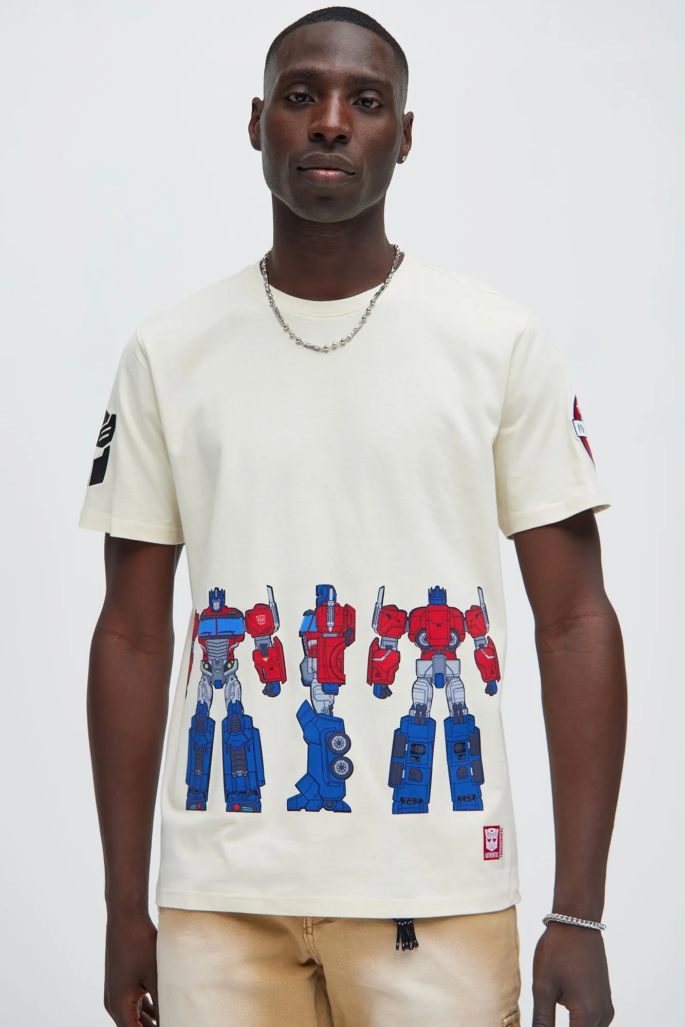 Optimus Prime Transformer Short Sleeve Tee - Off White