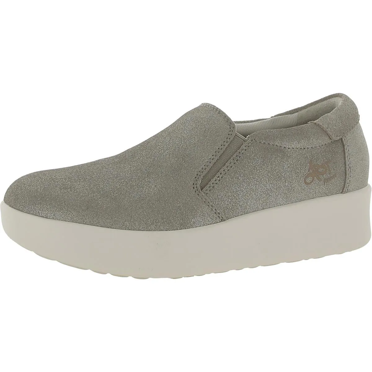 OTBT Womens Camile Leather Wedge Slip-On Sneakers