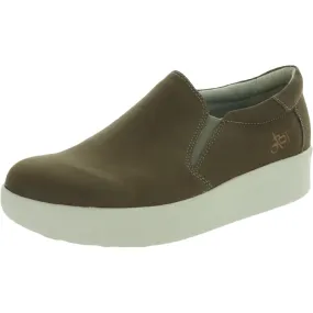 OTBT Womens Camile Leather Wedge Slip-On Sneakers