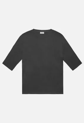 Oversized 3/4 Sleeve Tee / Black