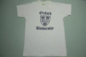 Oxford University Crest Vintage 80's Screen Stars USA Single Stitch Collegiate T-Shirt