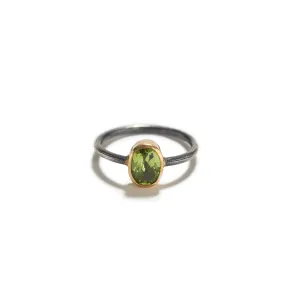 Peridot Ring with Silver