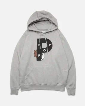 Pop & Miffy Big P Hooded Sweat - Light Heather Grey