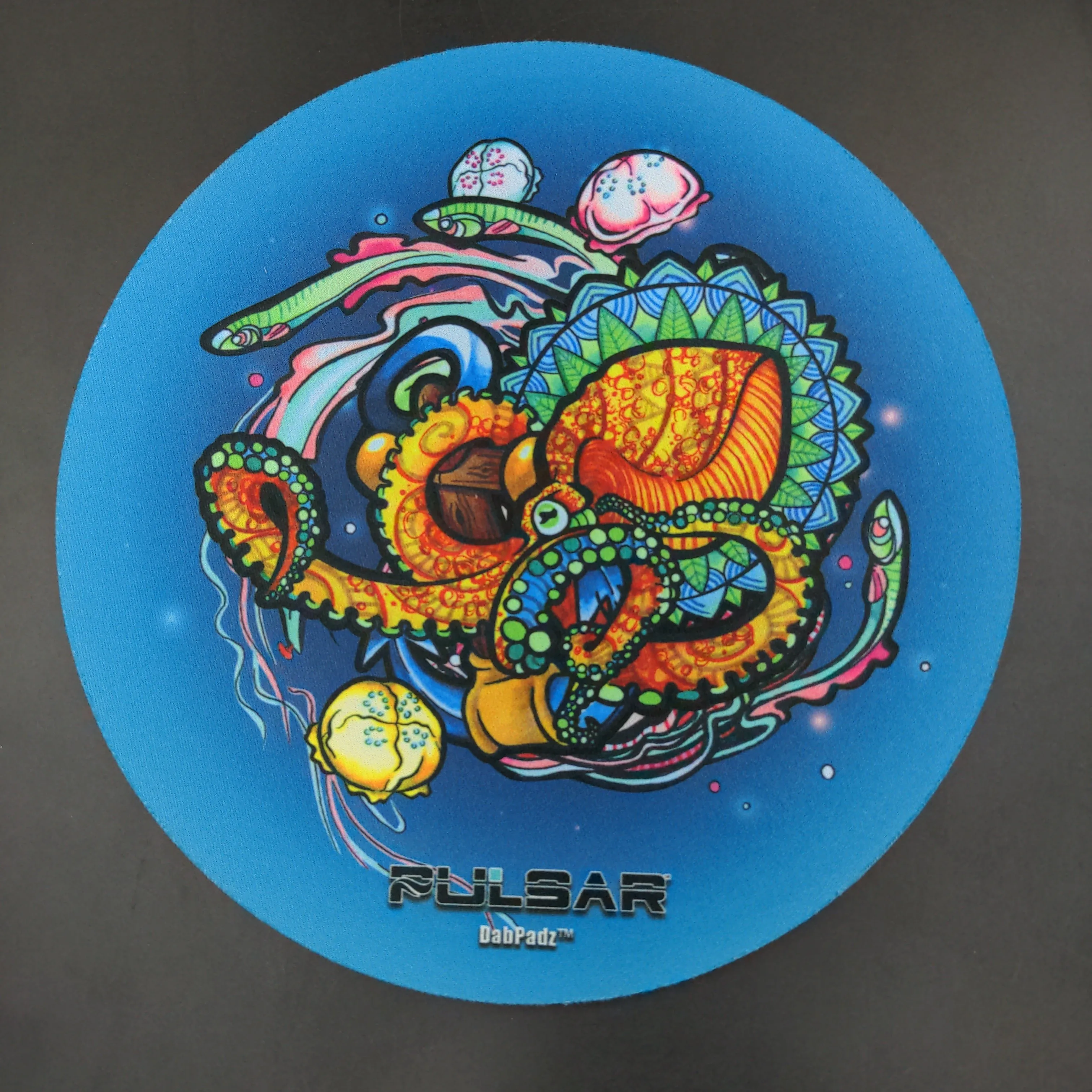 Pulsar DabPadz Round Dab Mat 8 | Psychedelic Octopus