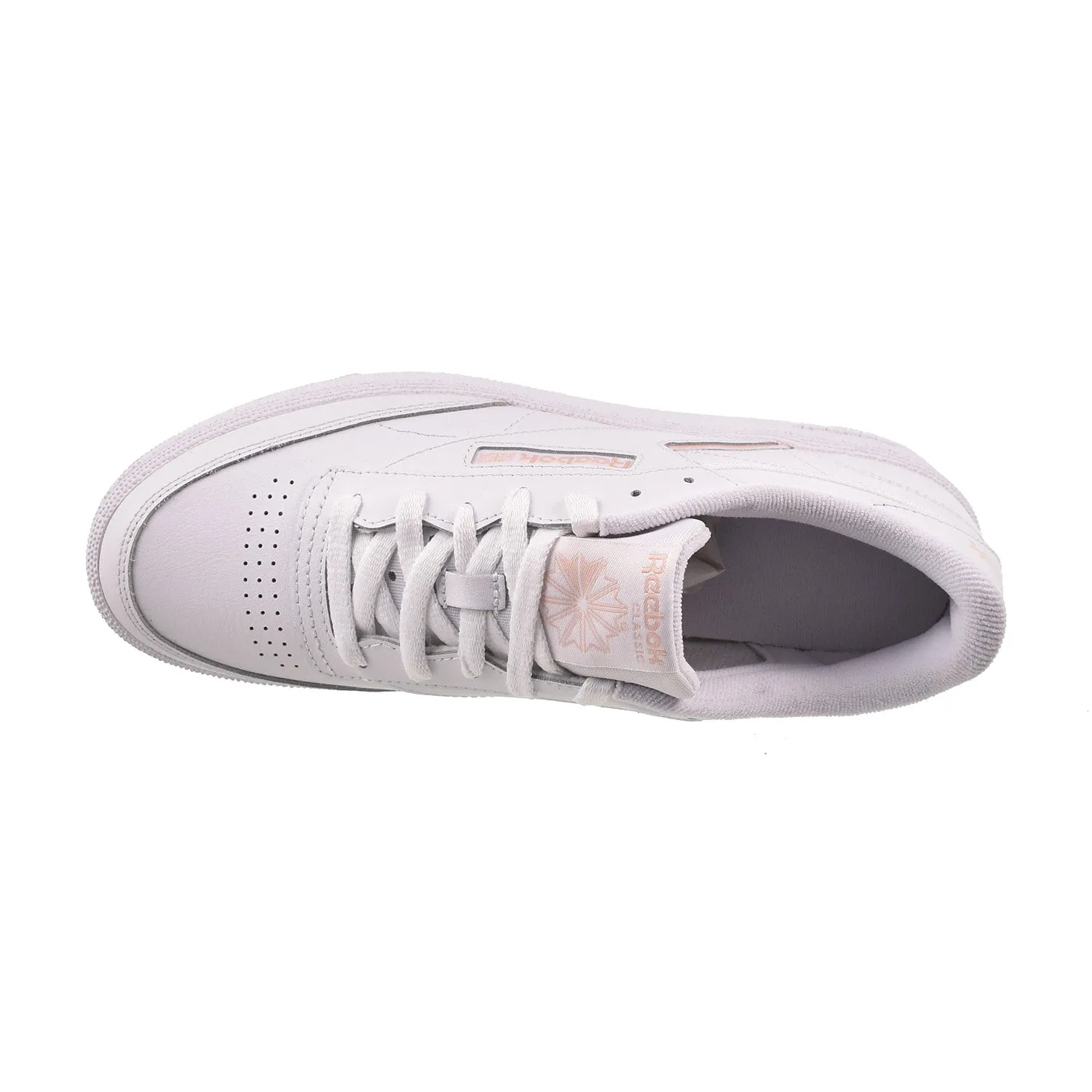 Reebok Club C 85 Leather Women`s Shoes White-Pink