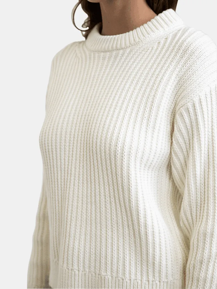 Rhythm Classic Cable Knit - Vintage White