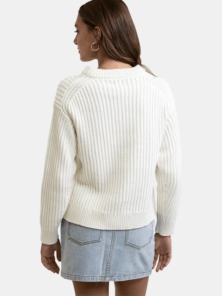 Rhythm Classic Cable Knit - Vintage White